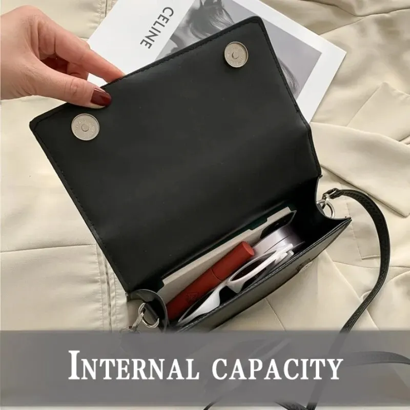 Fashion Brand Designer Women Shoulder Bag Small PU Leather Female Crossbody Bag Trend Classic Handle Handbag Women - Image 3